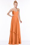 ColsBM Allison Mango Gorgeous Sleeveless Zip up Floor Length Ruching Bridesmaid Dresses