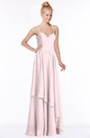 ColsBM Allison Petal Pink Gorgeous Sleeveless Zip up Floor Length Ruching Bridesmaid Dresses