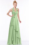 ColsBM Jade Gleam Glamorous Fit-n-Flare Halter Sleeveless Floor Length Bridesmaid Dresses