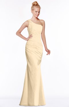 ColsBM Michelle Apricot Gelato Simple A-line Sleeveless Chiffon Floor Length Bridesmaid Dresses