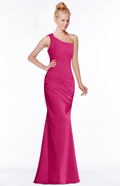 ColsBM Michelle Beetroot Purple Simple A-line Sleeveless Chiffon Floor Length Bridesmaid Dresses