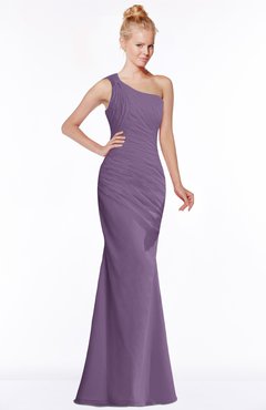 ColsBM Michelle Eggplant Simple A-line Sleeveless Chiffon Floor Length Bridesmaid Dresses