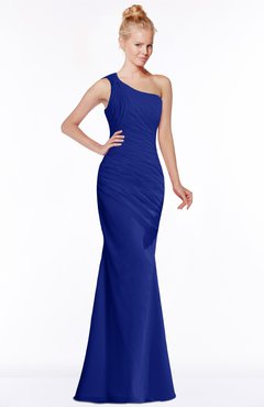 ColsBM Michelle Electric Blue Simple A-line Sleeveless Chiffon Floor Length Bridesmaid Dresses