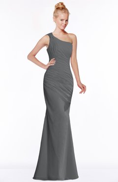 ColsBM Michelle Grey Simple A-line Sleeveless Chiffon Floor Length Bridesmaid Dresses
