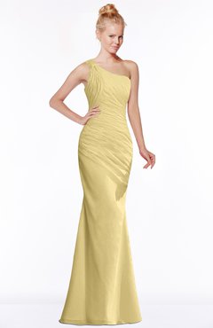 ColsBM Michelle New Wheat Simple A-line Sleeveless Chiffon Floor Length Bridesmaid Dresses