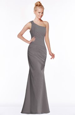 ColsBM Michelle Ridge Grey Simple A-line Sleeveless Chiffon Floor Length Bridesmaid Dresses