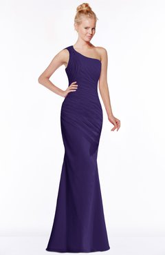 ColsBM Michelle Royal Purple Simple A-line Sleeveless Chiffon Floor Length Bridesmaid Dresses