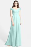 ColsBM Carolina Blue Glass Gorgeous Fit-n-Flare Off-the-Shoulder Sleeveless Zip up Chiffon Bridesmaid Dresses
