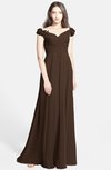 ColsBM Carolina Copper Gorgeous Fit-n-Flare Off-the-Shoulder Sleeveless Zip up Chiffon Bridesmaid Dresses