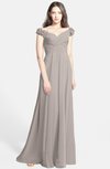 ColsBM Carolina Fawn Gorgeous Fit-n-Flare Off-the-Shoulder Sleeveless Zip up Chiffon Bridesmaid Dresses