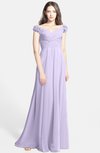 ColsBM Carolina Light Purple Gorgeous Fit-n-Flare Off-the-Shoulder Sleeveless Zip up Chiffon Bridesmaid Dresses