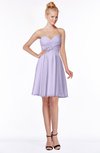 ColsBM Bridget Pastel Lilac Casual Sleeveless Zip up Chiffon Mini Bridesmaid Dresses