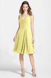 ColsBM Ariadne Daffodil Gorgeous A-line Sleeveless Zip up Chiffon Knee Length Bridesmaid Dresses