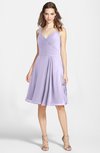 ColsBM Ariadne Light Purple Gorgeous A-line Sleeveless Zip up Chiffon Knee Length Bridesmaid Dresses