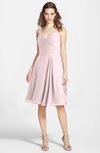 ColsBM Ariadne Petal Pink Gorgeous A-line Sleeveless Zip up Chiffon Knee Length Bridesmaid Dresses