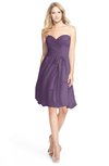 ColsBM Lindy Chinese Violet Modest A-line Sweetheart Sleeveless Zip up Chiffon Bridesmaid Dresses