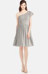ColsBM Lynn Ashes Of Roses Modest A-line One Shoulder Short Sleeve Chiffon Ruching Bridesmaid Dresses