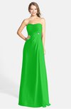 ColsBM Adley Classic Green Glamorous A-line Sweetheart Chiffon Floor Length Ruching Bridesmaid Dresses