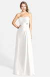 ColsBM Adley Cloud White Glamorous A-line Sweetheart Chiffon Floor Length Ruching Bridesmaid Dresses