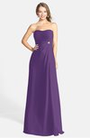 ColsBM Adley Dark Purple Glamorous A-line Sweetheart Chiffon Floor Length Ruching Bridesmaid Dresses