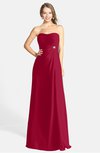 ColsBM Adley Dark Red Glamorous A-line Sweetheart Chiffon Floor Length Ruching Bridesmaid Dresses