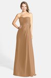 ColsBM Adley Light Brown Glamorous A-line Sweetheart Chiffon Floor Length Ruching Bridesmaid Dresses