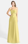 ColsBM Adley Misted Yellow Glamorous A-line Sweetheart Chiffon Floor Length Ruching Bridesmaid Dresses