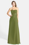 ColsBM Adley Olive Green Glamorous A-line Sweetheart Chiffon Floor Length Ruching Bridesmaid Dresses