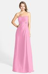ColsBM Adley Pink Glamorous A-line Sweetheart Chiffon Floor Length Ruching Bridesmaid Dresses