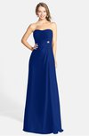 ColsBM Adley Sodalite Blue Glamorous A-line Sweetheart Chiffon Floor Length Ruching Bridesmaid Dresses