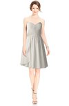 ColsBM Jaelyn Off White Casual Fit-n-Flare Sweetheart Sleeveless Knee Length Ruching Bridesmaid Dresses