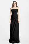 ColsBM Celine Black Gorgeous Trumpet Sleeveless Zip up Chiffon Bridesmaid Dresses