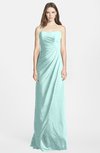 ColsBM Celine Blue Glass Gorgeous Trumpet Sleeveless Zip up Chiffon Bridesmaid Dresses