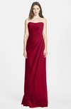 ColsBM Celine Dark Red Gorgeous Trumpet Sleeveless Zip up Chiffon Bridesmaid Dresses