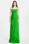 ColsBM Celine Jasmine Green Gorgeous Trumpet Sleeveless Zip up Chiffon Bridesmaid Dresses