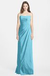 ColsBM Celine Light Blue Gorgeous Trumpet Sleeveless Zip up Chiffon Bridesmaid Dresses
