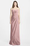 ColsBM Celine Silver Pink Gorgeous Trumpet Sleeveless Zip up Chiffon Bridesmaid Dresses