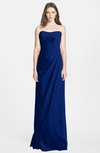 ColsBM Celine Sodalite Blue Gorgeous Trumpet Sleeveless Zip up Chiffon Bridesmaid Dresses