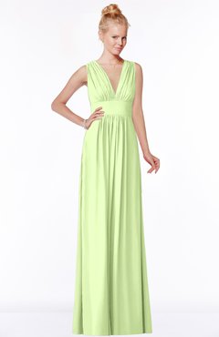 ColsBM Carolyn Butterfly Classic V-neck Sleeveless Zip up Ruching Bridesmaid Dresses
