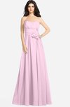 ColsBM Audrina Baby Pink Gorgeous A-line Sweetheart Sleeveless Zip up Flower Plus Size Bridesmaid Dresses