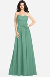ColsBM Audrina Beryl Green Gorgeous A-line Sweetheart Sleeveless Zip up Flower Plus Size Bridesmaid Dresses