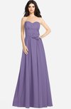 ColsBM Audrina Chalk Violet Gorgeous A-line Sweetheart Sleeveless Zip up Flower Plus Size Bridesmaid Dresses