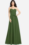 ColsBM Audrina Garden Green Gorgeous A-line Sweetheart Sleeveless Zip up Flower Plus Size Bridesmaid Dresses