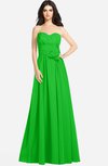ColsBM Audrina Jasmine Green Gorgeous A-line Sweetheart Sleeveless Zip up Flower Plus Size Bridesmaid Dresses