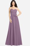 ColsBM Audrina Mauve Gorgeous A-line Sweetheart Sleeveless Zip up Flower Plus Size Bridesmaid Dresses