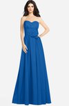 ColsBM Audrina Royal Blue Gorgeous A-line Sweetheart Sleeveless Zip up Flower Plus Size Bridesmaid Dresses
