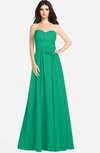 ColsBM Audrina Sea Green Gorgeous A-line Sweetheart Sleeveless Zip up Flower Plus Size Bridesmaid Dresses