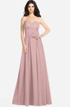 ColsBM Audrina Silver Pink Gorgeous A-line Sweetheart Sleeveless Zip up Flower Plus Size Bridesmaid Dresses