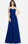 ColsBM Audrina Sodalite Blue Gorgeous A-line Sweetheart Sleeveless Zip up Flower Plus Size Bridesmaid Dresses