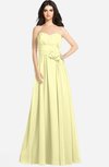 ColsBM Audrina Wax Yellow Gorgeous A-line Sweetheart Sleeveless Zip up Flower Plus Size Bridesmaid Dresses